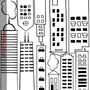 Kids Cute Black City Wall Decal Sticker