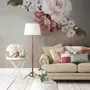 Pink Rose Red Peony Floral Bouqet Wall Decal Sticker