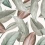 Vintage Leaf Wallpaper Mural