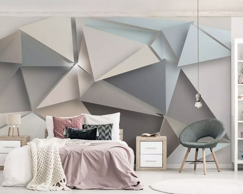 Geometric Trigon Wallpaper Mural