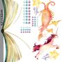 Kids Watercolor Unicorn and Dinosaurs in the Storybook Wall Decal Sticker