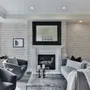 Rustic White Wood Texture Effect Wallpaper Mural