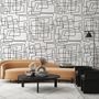 Minimalist Geometric Line Wallpaper Mural