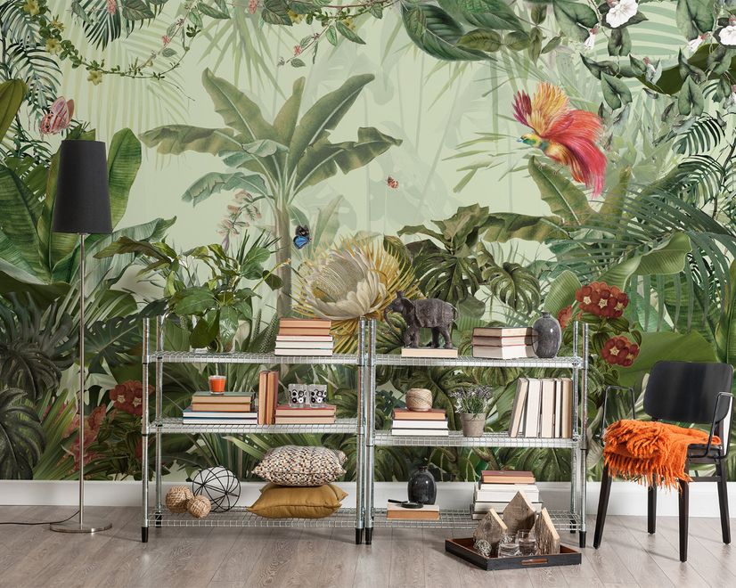 Papier peint plantes de la jungle tropicale