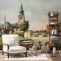 Historical City Wall on Seaside Wallpaper Mural