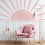 Soft Tones Sun Wall Decal Sticker