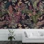 Tropical Birds on Branch with Butterflies Wallpaper Mural