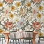 Kids Peony and Daisy Floral Wallpaper Mural