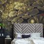 Dark Floral of Yellow Light Wallpaper Mural