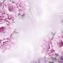 Drawn Pink Peony Floral Wallpaper Mural