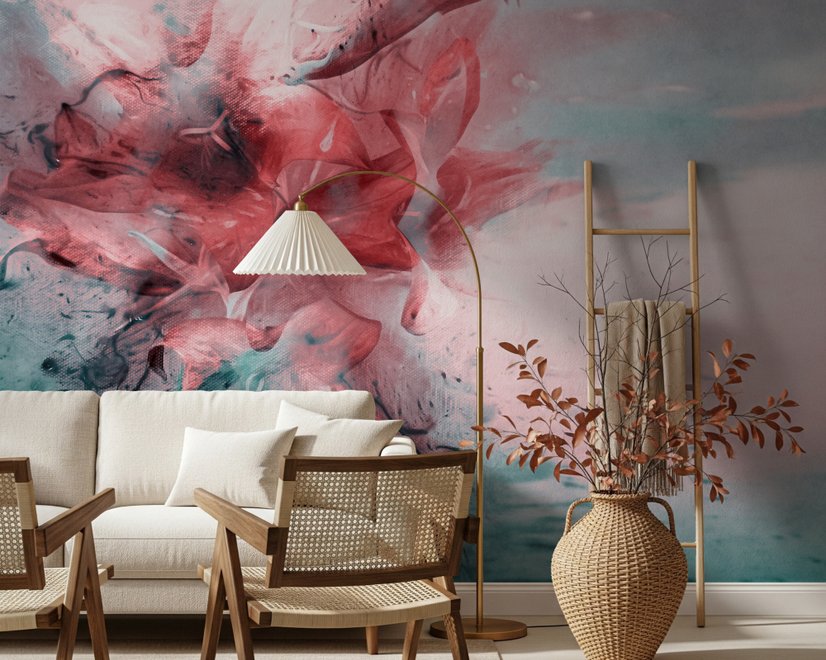 Abstrakte Lilien-Fototapete