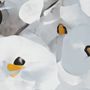 Watercolor Painting White Flowers Wallpaper Mural