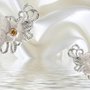 Luxuriöse Florale Diamant-Gänseblümchen-Fototapete