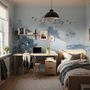 Misty Forest with Birds Wallpaper Mural