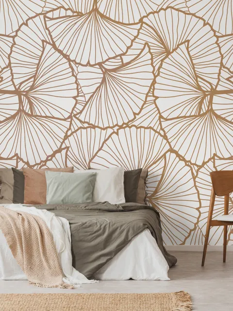 Ginkgo Leaf Wallpaper Mural