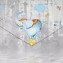 Slackline with Cartoon Elephant on the Ball Wallpaper Mural
