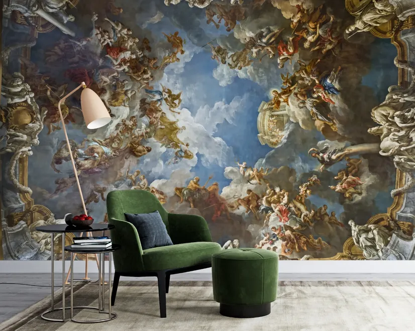 The Apotheosis of Hercules by Francois Lemoyne Wallpaper Mural