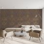 Papier peint panoramique lignes géométriques art déco luxe