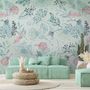 Drawing Leaves Wallpaper Mural