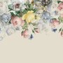Vintage Bunte Blumen Fototapete