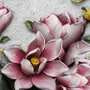 3D Embossed Look  Lily Flower Wallpaper Mural