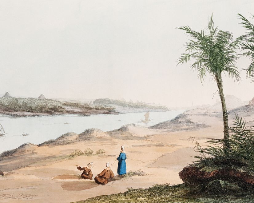 Vintage Nile River Wallpaper Mural