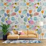 Colorful Leaf Pattern Wallpaper Mural