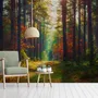 Red Forest Autumn Wallpaper Mural