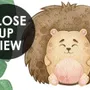 Kids Cute Forest Animal with Banana Leaves Wall Decal Sticker