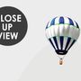 Kids Mountains Hot Air Balloon Wallpaper Mural
