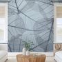 Monochrome Leaf Pattern Wallpaper Mural