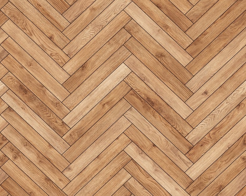 Herringbone Wood Texture Effect Wallpaper Mural