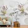 White Lily Floral Wallpaper Mural