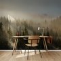 Monochrome Charcoal New York City Wallpaper Mural