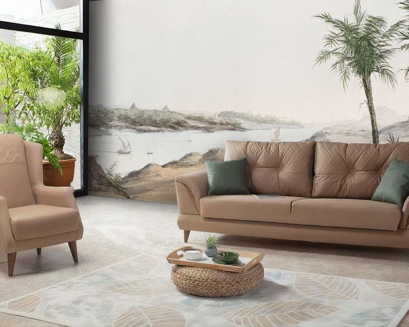 Vintage Nile River Wallpaper Mural