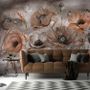 Corn Poppy Flowers Painting Art Wallpaper Mural