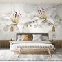 White Lily Floral Wallpaper Mural
