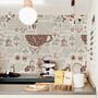 Vintage Coffee Story and Teapot  Wallpaper