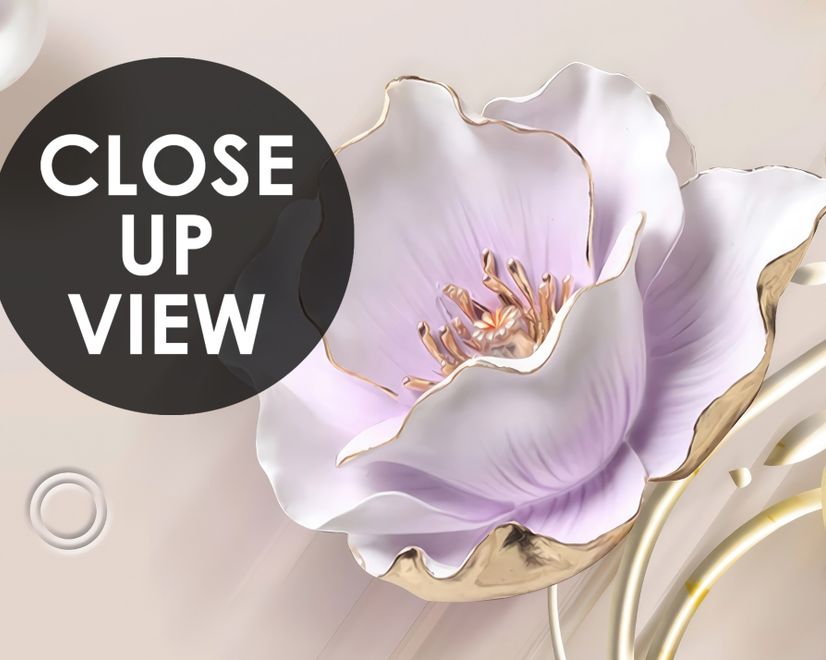 Jewelry Tulip Flower Wallpaper Mural