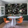 Botanical Flowers Floral with Birds Wallpaper Mural