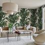 Exotic Banana Leaf Pattern Wallpaper Mural