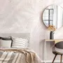 Soft Pink Palm Leaf Tropical Leaves Wallpaper Mural