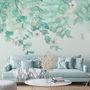 Plum Blossom with Leaves Wallpaper Mural