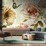 Vintage Hydrangea Wallpaper Mural