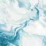 Fototapete Marmor Stil Blaue Pinsel Kunst