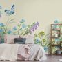 Purple Floral Garden Wallpaper Mural