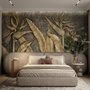 Tropical Birds of Paradise Sculpture Wallpaper Mural