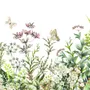 Wild Floral and Green Fresh Leaves Wallpaper Mural