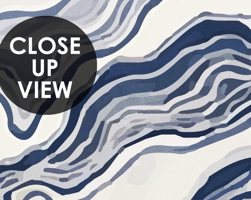 Papier peint vagues abstraites nordiques