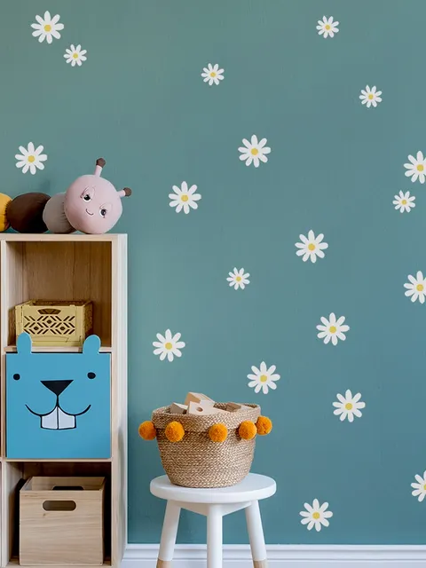 Petites fleurs mignonnes pour chambre d'enfant Stickers muraux